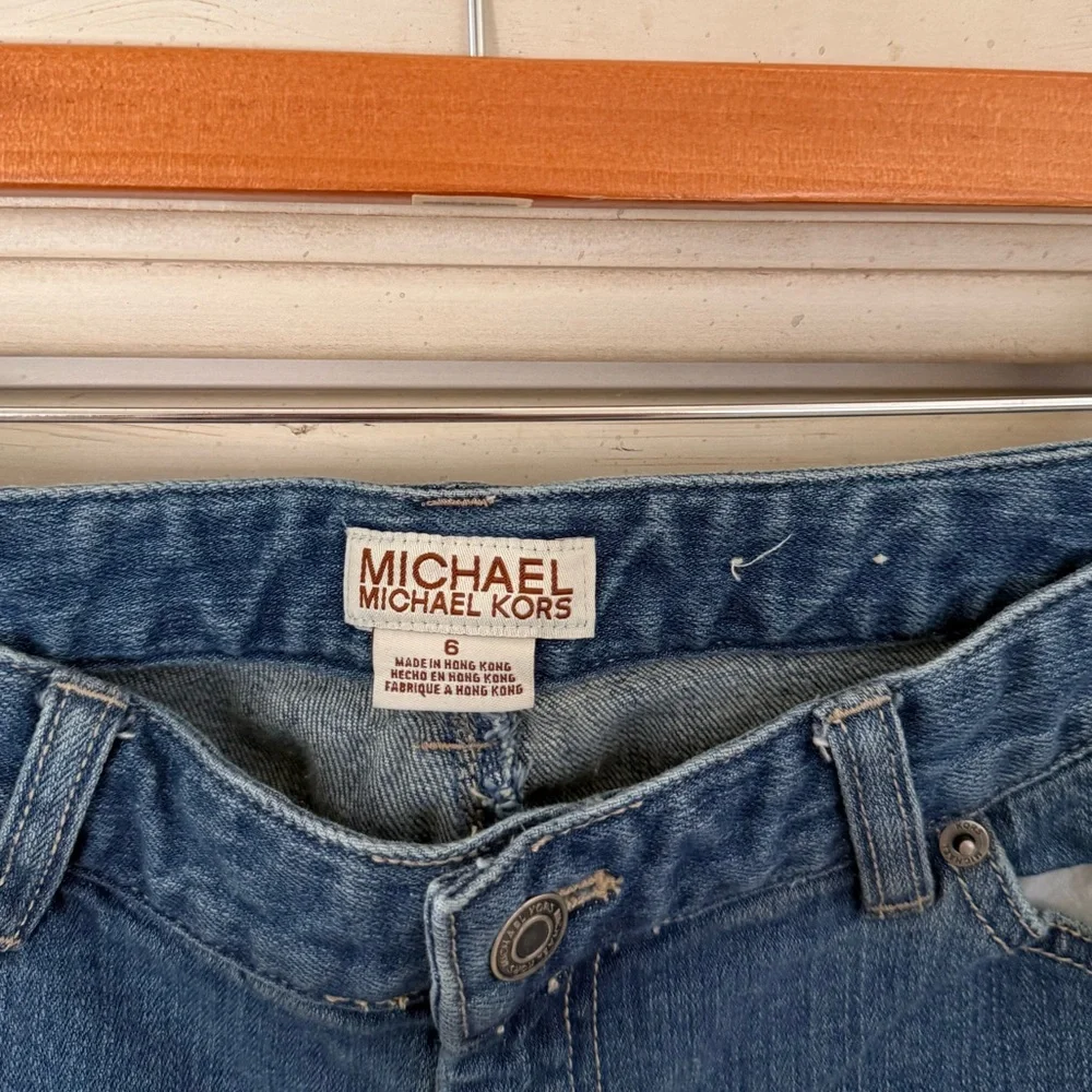 Michael Kors Embroidered Boho Bootcut Jeans